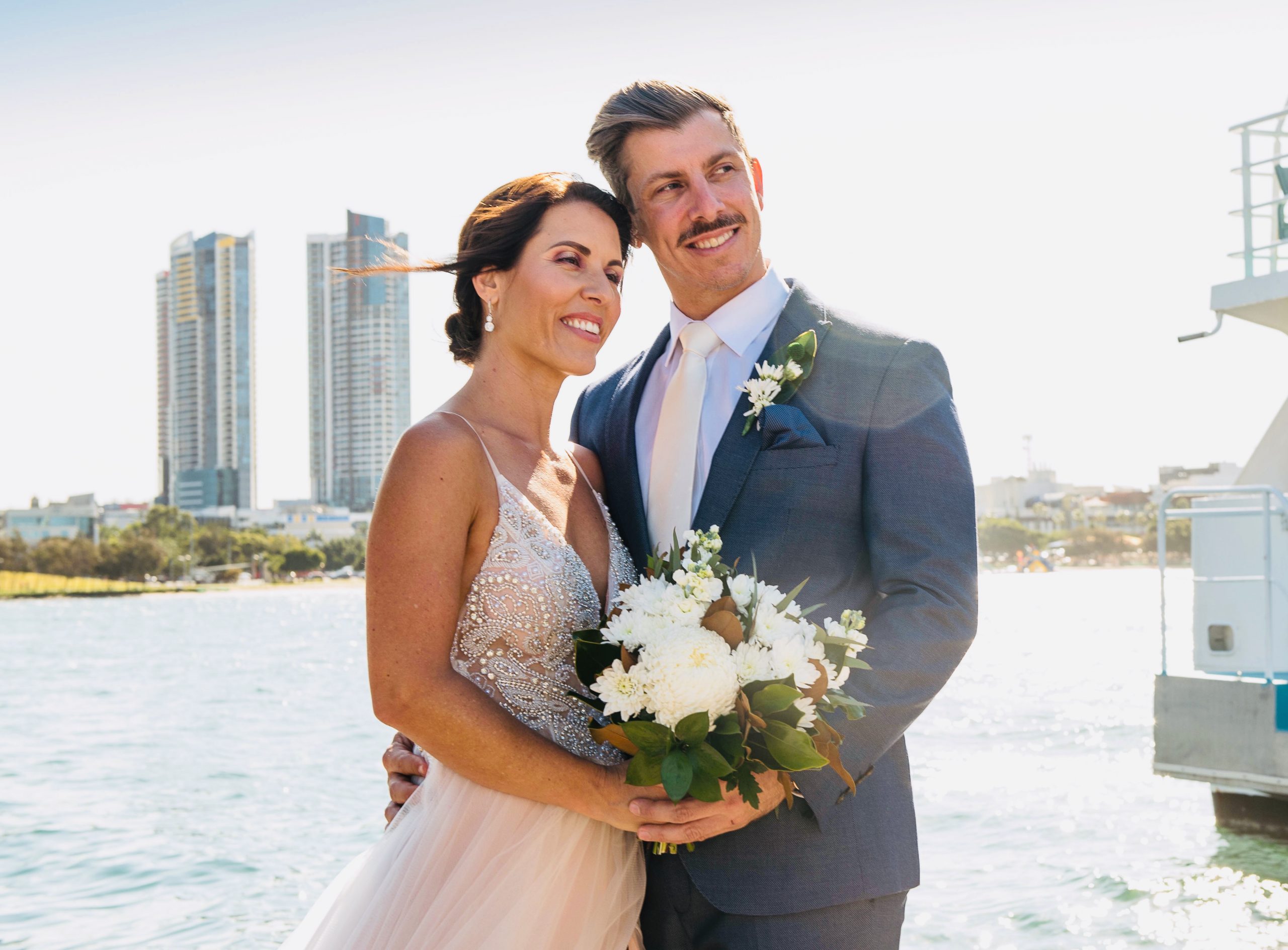 gold coast cruises Deluxe wedding bouquet buttonhole floral centrepieces