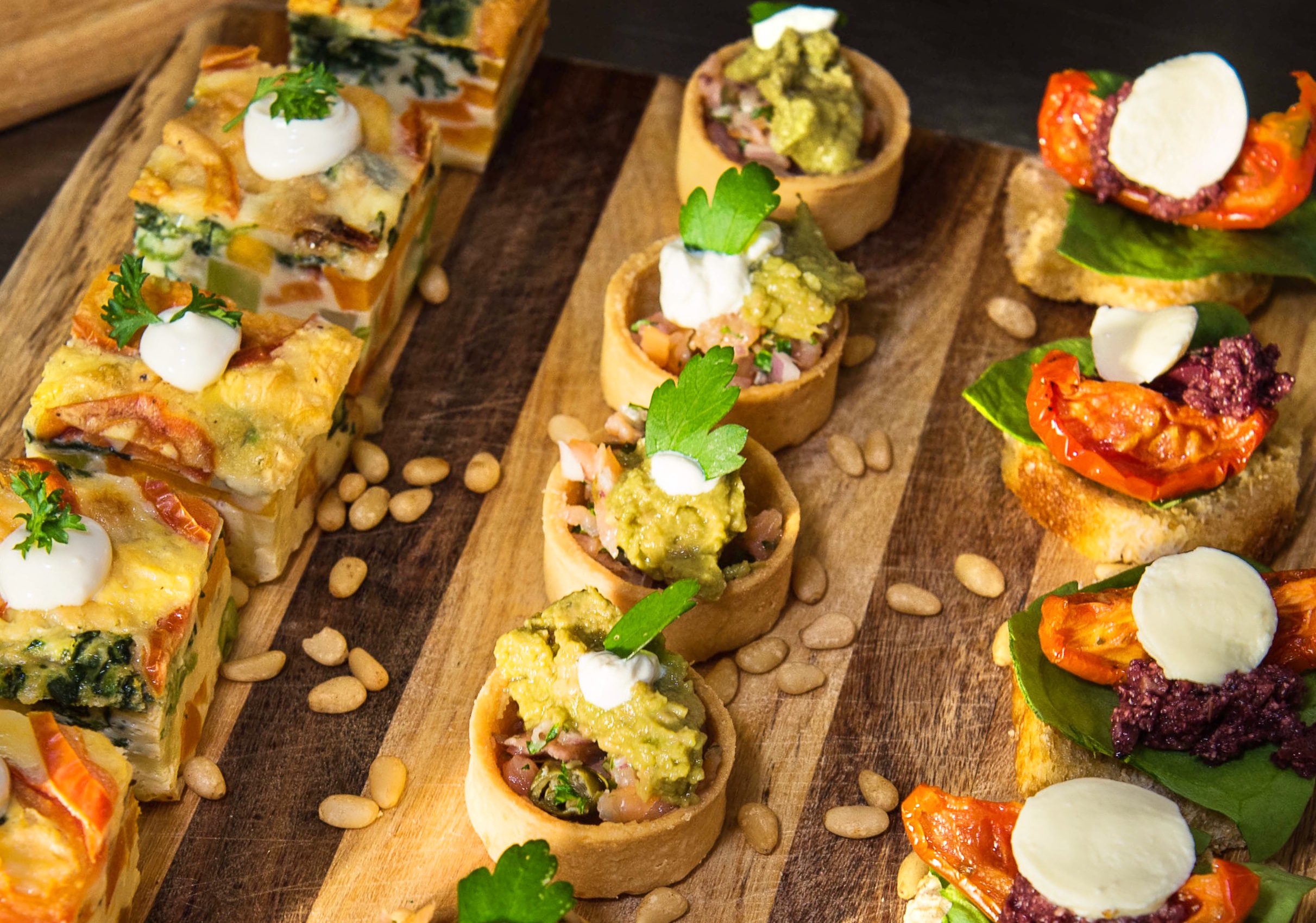 Deluxe wedding canapes 3 Course Plated or Buffet Meal